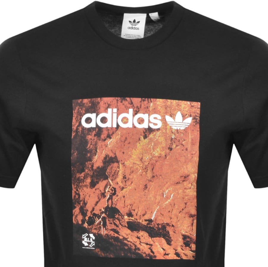 Alternative Image for Productadidas Originals Adventure Logo T Shirt Black2
